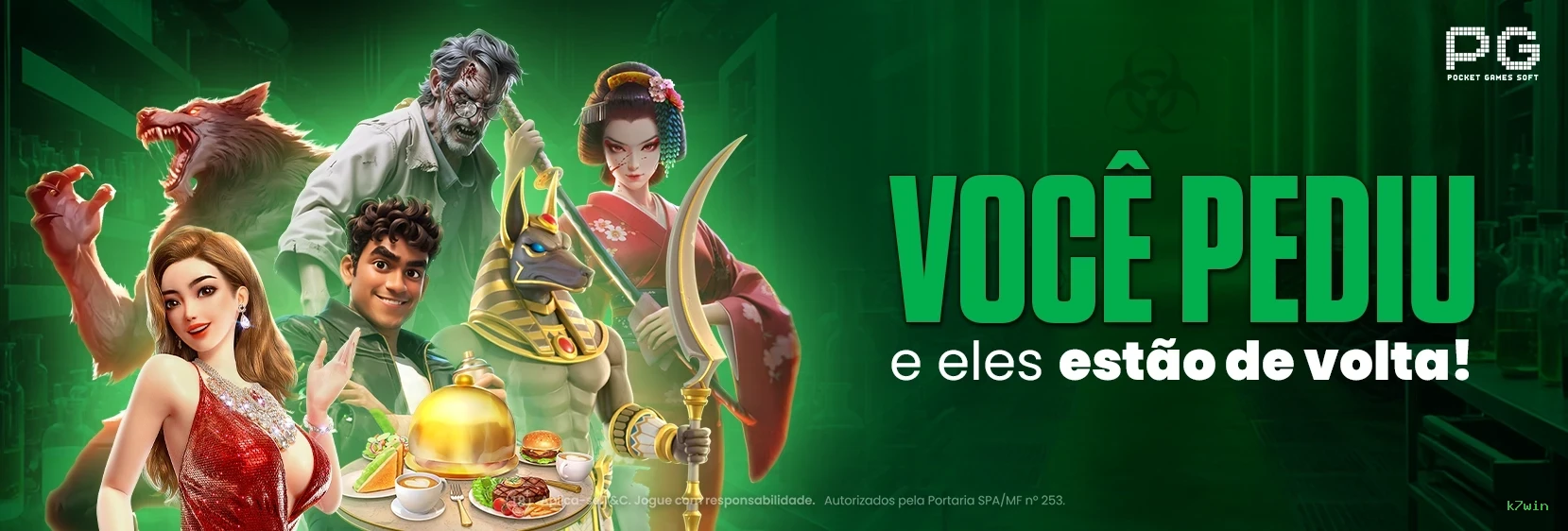 Bônus boas-vindas k7win R$100